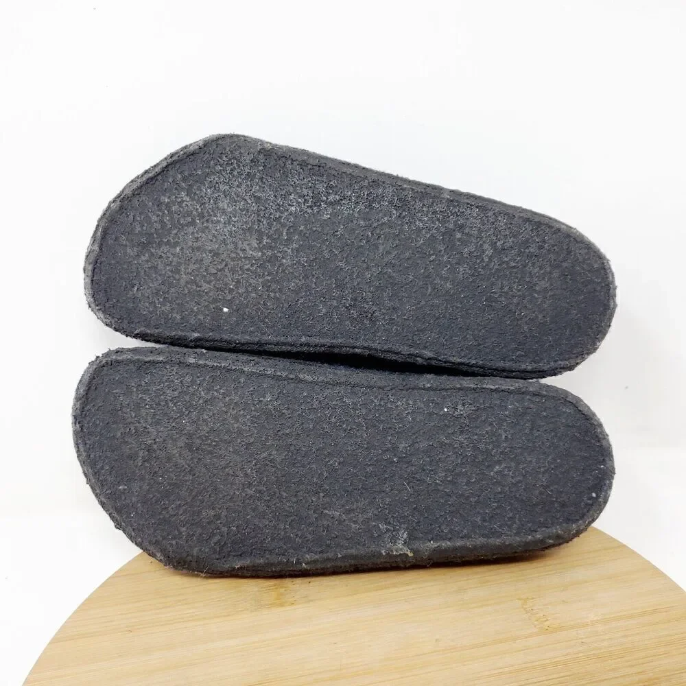 Birkenstock Zermatt Shoes Kids 32 Blue Wool Slip On Mule Sandal Shearling‎